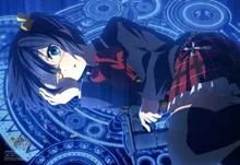 eyes blue eyes school uniforms eyepatch blue hair heterochromia yellow eyes seifuku anime girls taka Art HD Wallpaper